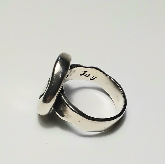 Carolyn Pollack 925 Silver Joy Ring Sz 8 -1/2 - Picture 4 of 11
